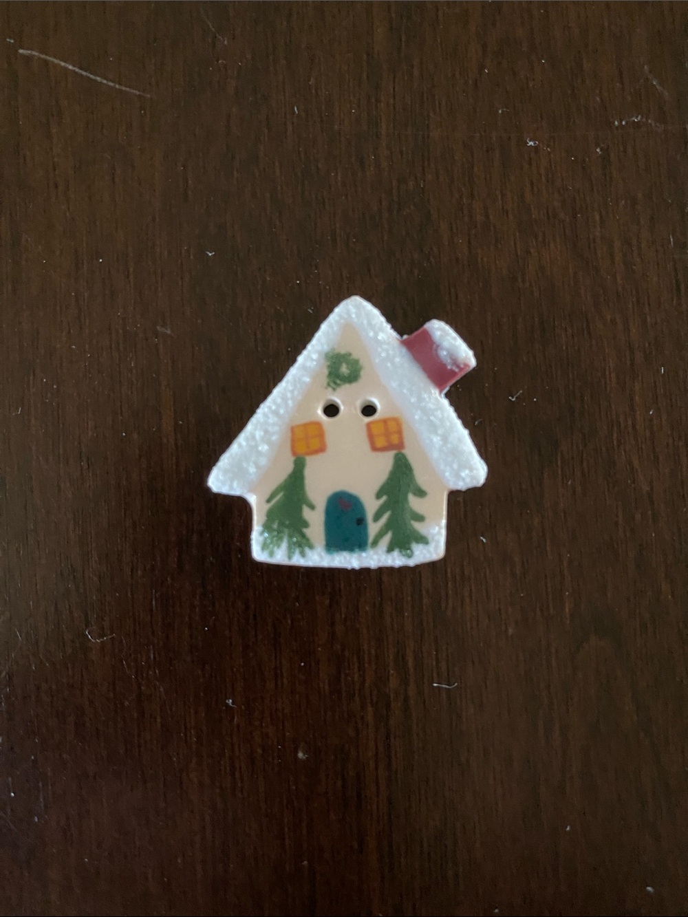 Mill Hill Gingerbread House Button